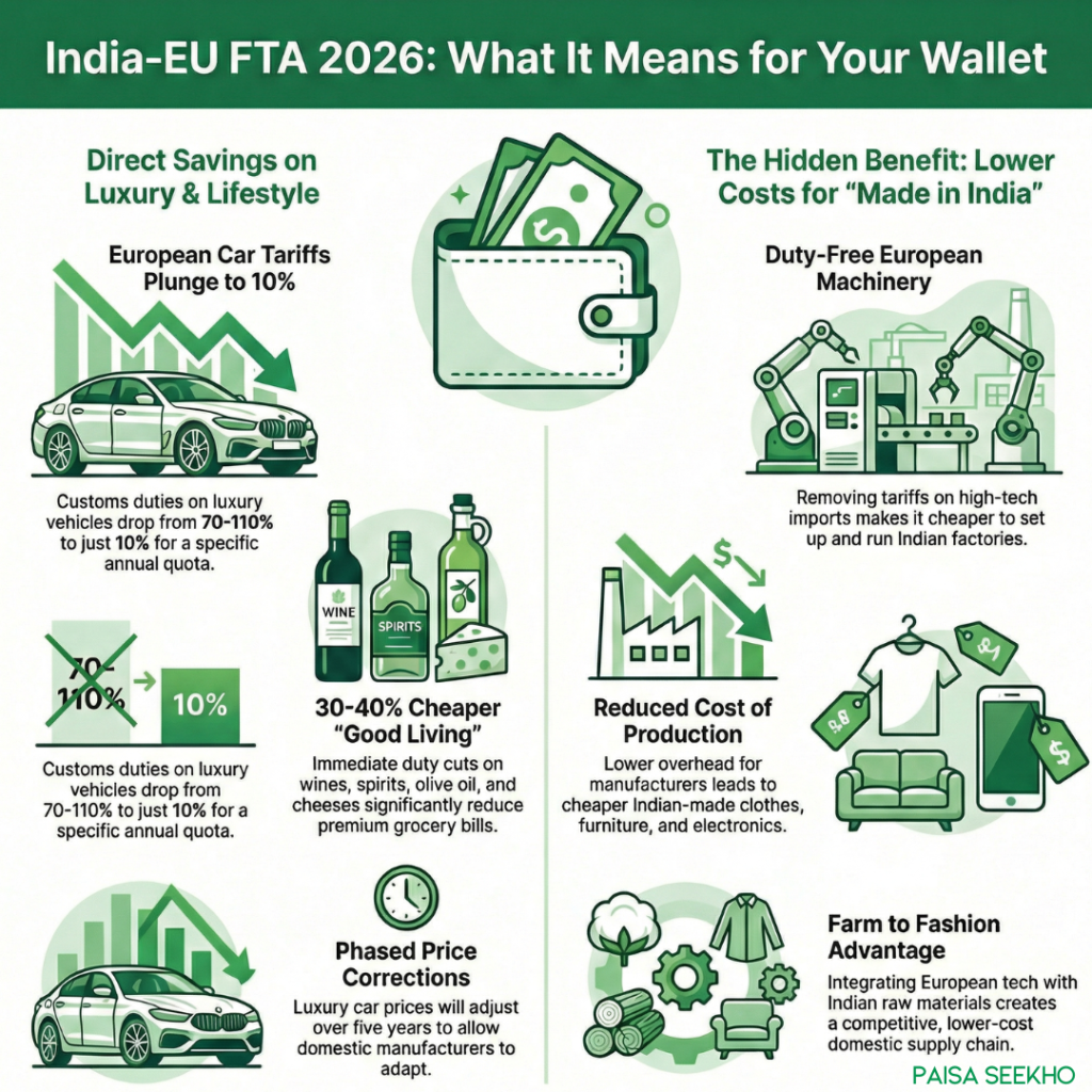 India-EU FTA 2026: The "Mother of All Deals" Explained: Impact on Your Wallet, Career, and Portfolio. What to expect in the coming years?