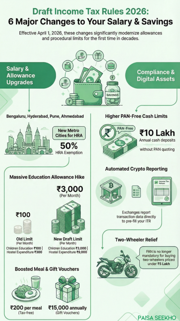 The Draft Income Tax Rules 2026 have been announced, and they will have a significant impact on your life. Find out how they change things!