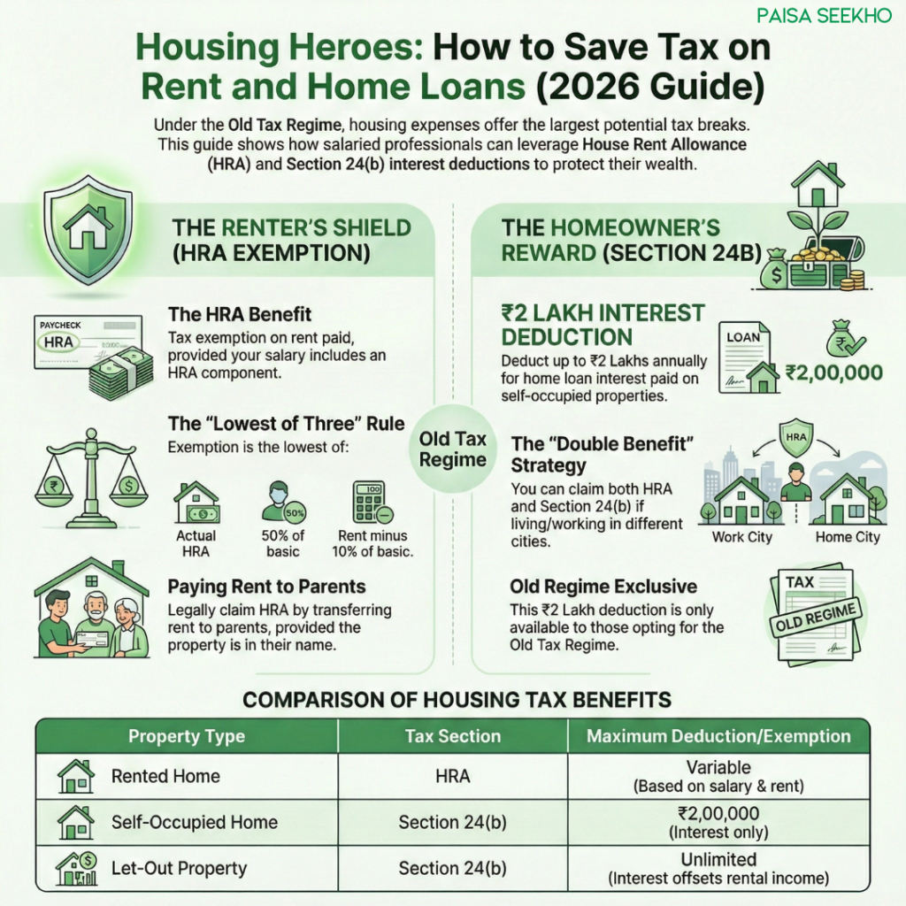 Income tax deductions related to HRA & Section 24b