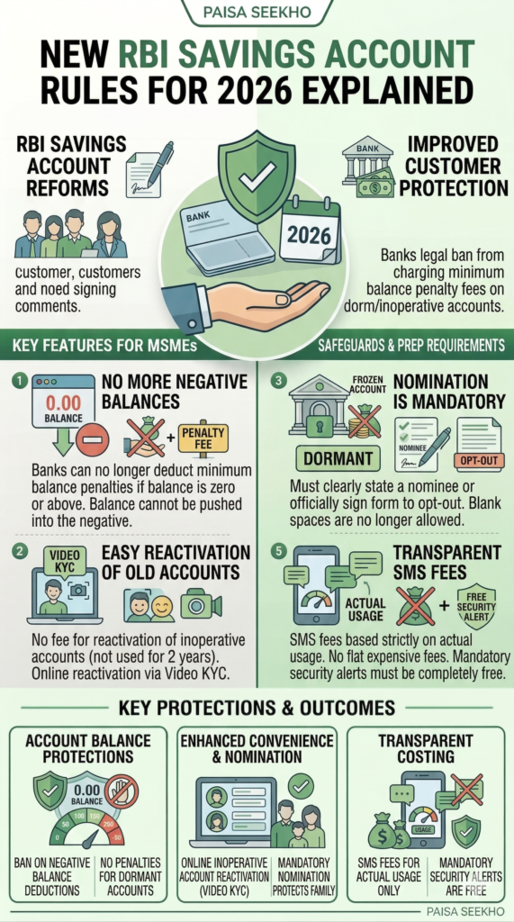 Starting 1 April 2026, New RBI Savings Account Rules will come into effect, changing your banking experience entirely. Here's what to know!