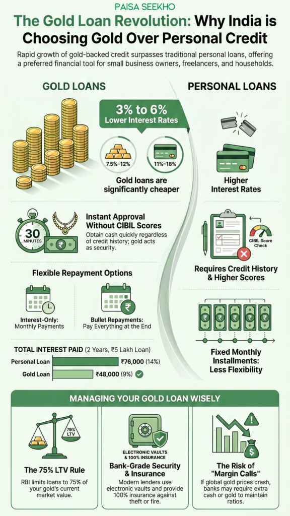 With Gold Loan surpassing current personal loans in the market, it's time to understand why this is happening and how you benefit.
