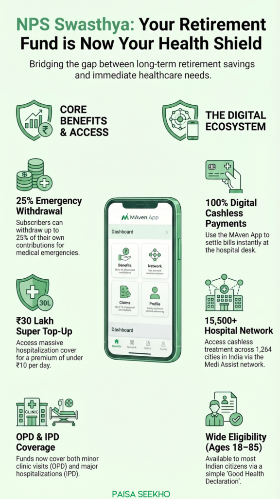 PFRDA has launched NPS Swasthya, which now lets you pay for hospital bills by using your retirement funds via NPS. Find out more here!