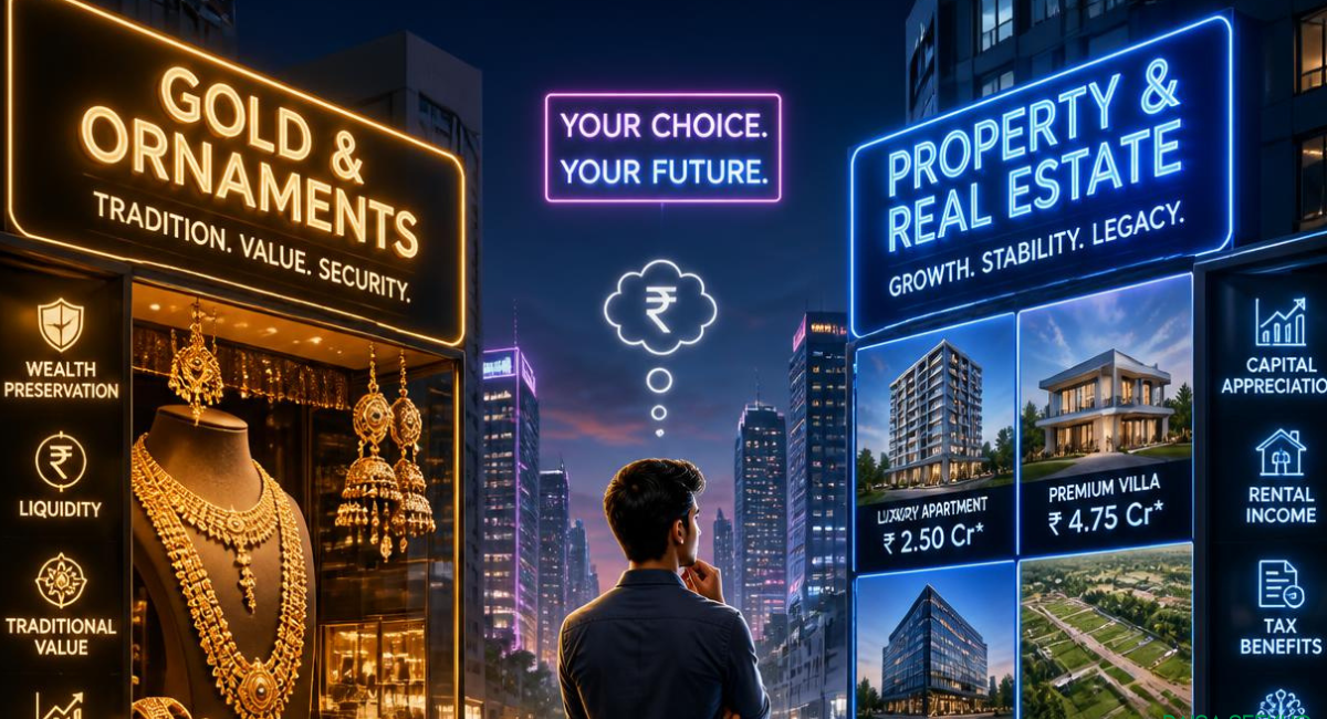 Choosing between gold vs real estate investment India? We compare CAGR, investment options, historical performance and more.